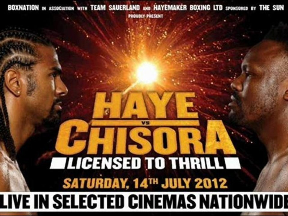 David Haye vs Dereck Chisora Live Boxing Streaming Online