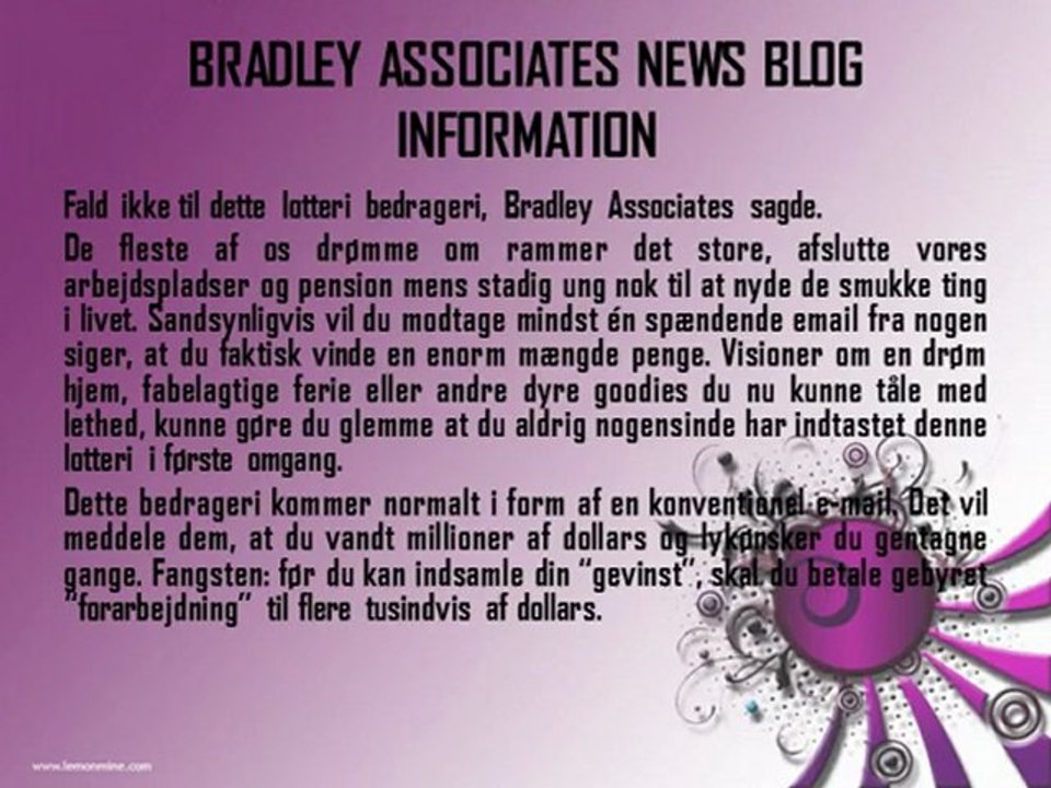 BRADLEY ASSOCIATES NEWS BLOG INFORMATION