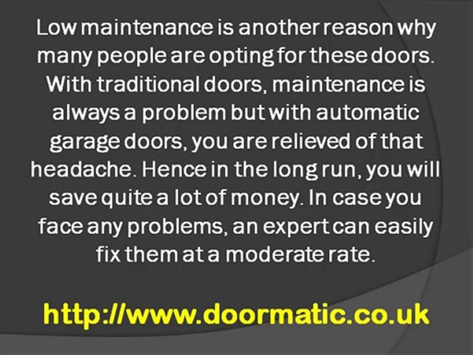 Automatic Garage Doors
