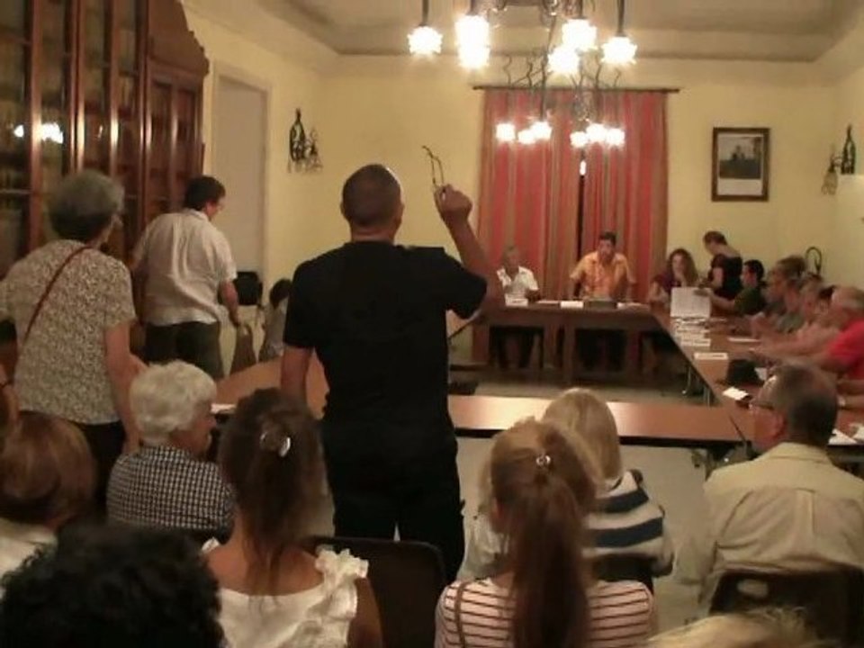 20120711 conseil municipal anduze vote brouhaha et fin