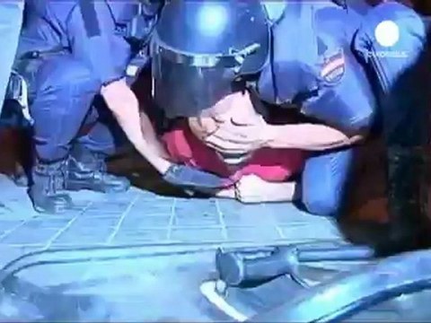 Scuffles in Madrid over fresh austerity measures