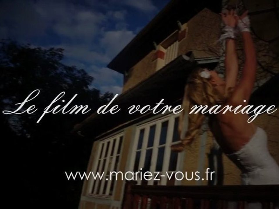 Réalisation film de mariage, reportage cérémonie  et clip des mariés.