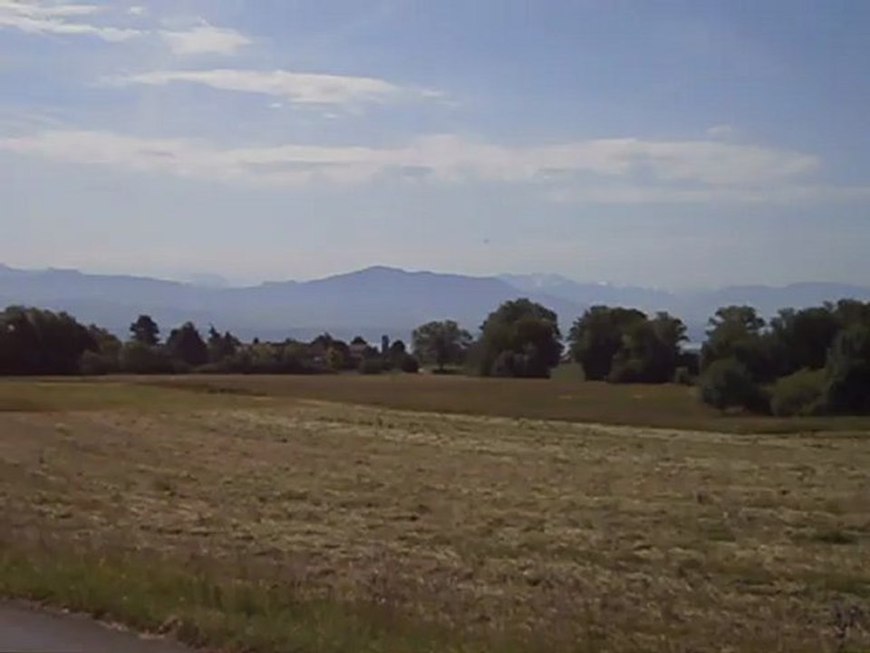 Panorama Alpes depuis la Suisse