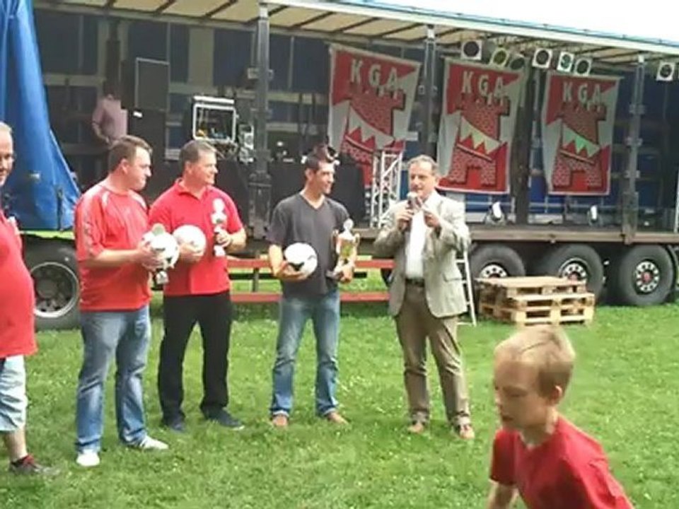 Siegerehrung - Torwandschießen - Sommerfest KG-Ackerjonge