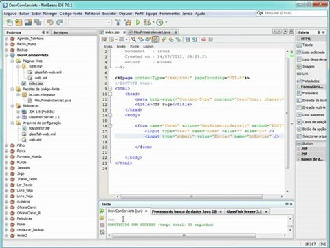 Desenvolvendo aplicações web com netbeans ide #1