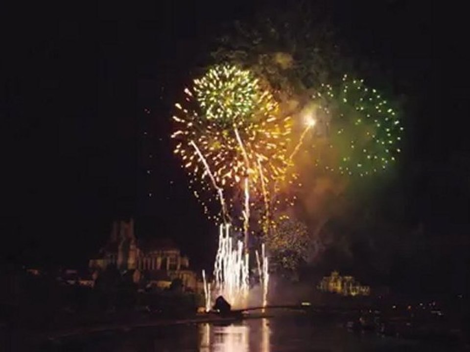 Feu d'artifice Auxerre 2012