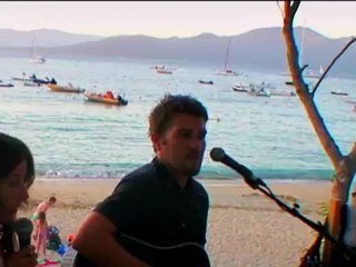 I Belong To U Kravitz soirée acoustique au U Spuntinu à Campomoro avec le Sergent & cécile Deste