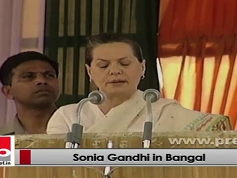 Sonia Gandhi in West Bengal: MGNREGA policy is to ensure jobs for the youth