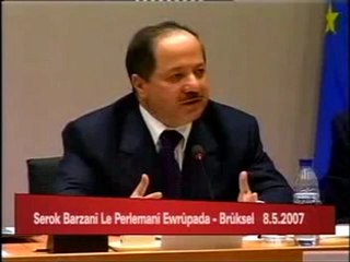 Serok Barzanî li Parlemena Ewrupa (Bruksel 08.05.2007)