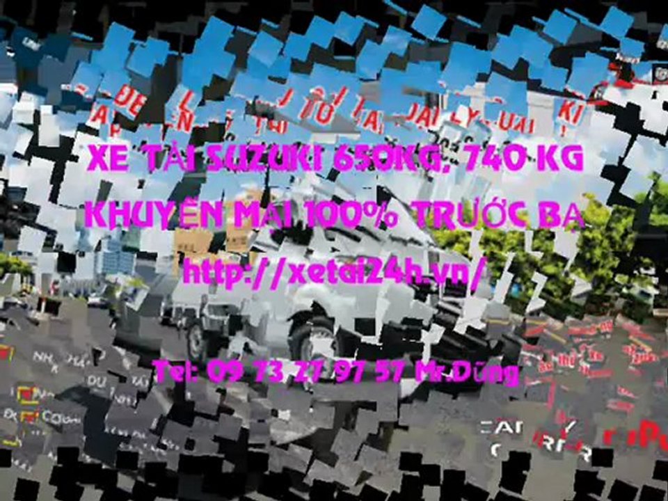 XE TẢI SUZUKI - ĐẠI LÝ BÁN XE TẢI SUZUKI - BÁN XE TẢI SUZUKI