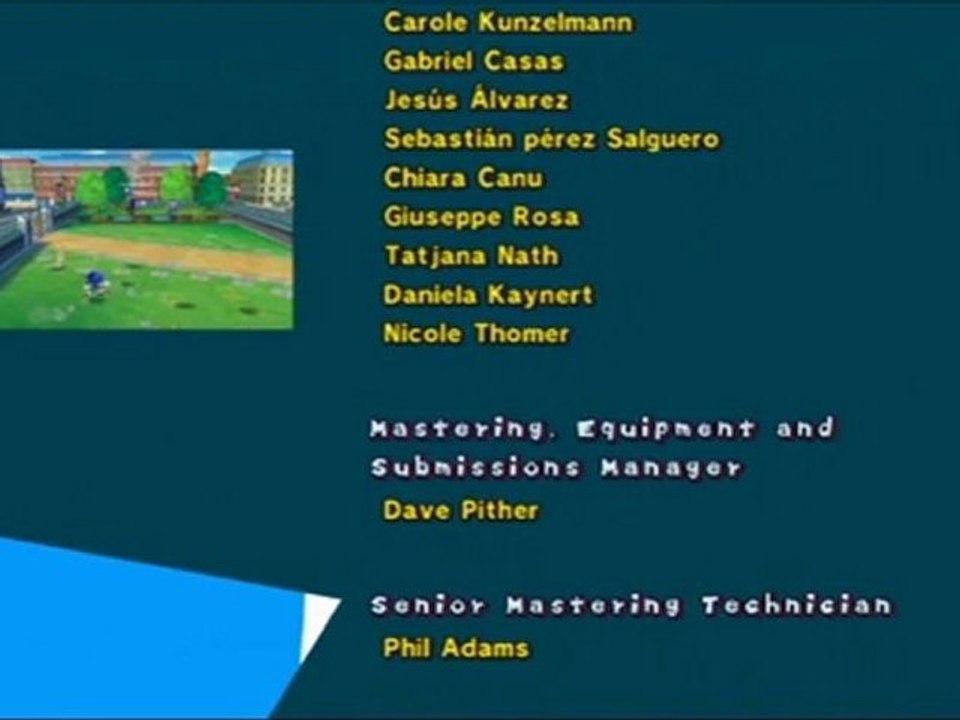 Mario et Sonic aux Jeux Olympiques de Londres 2012 - Crédits