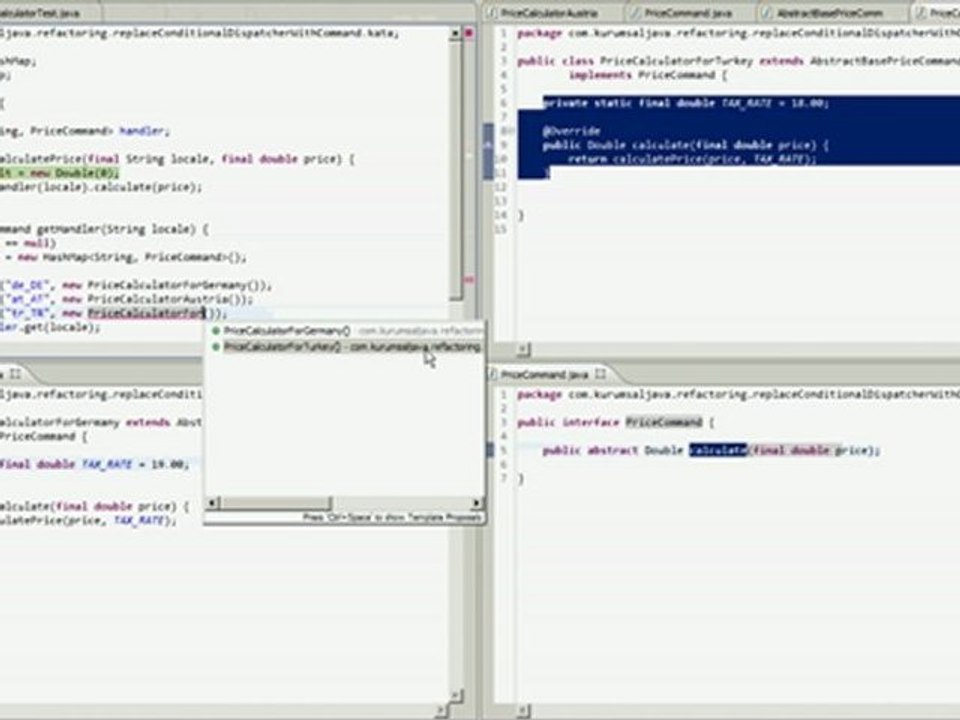 Koşullu Mantığın Komut İle Değiştirilmesi (Replace Conditional Dispatcher With Command)