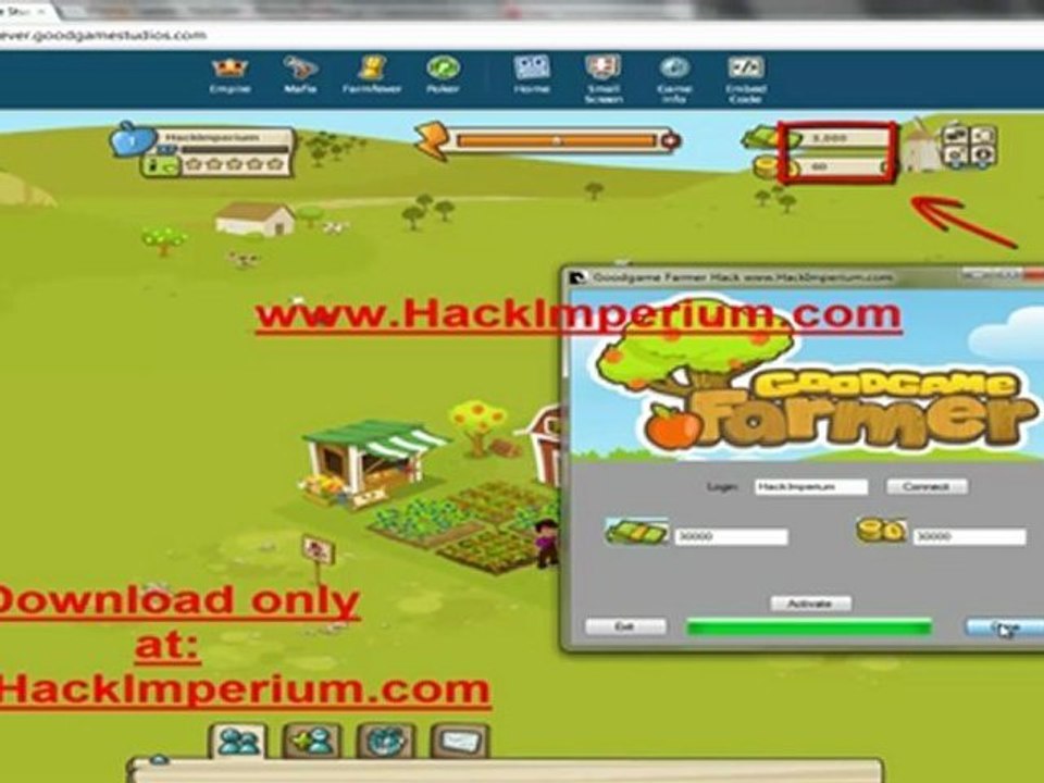 Goodgame Farmer gold hack