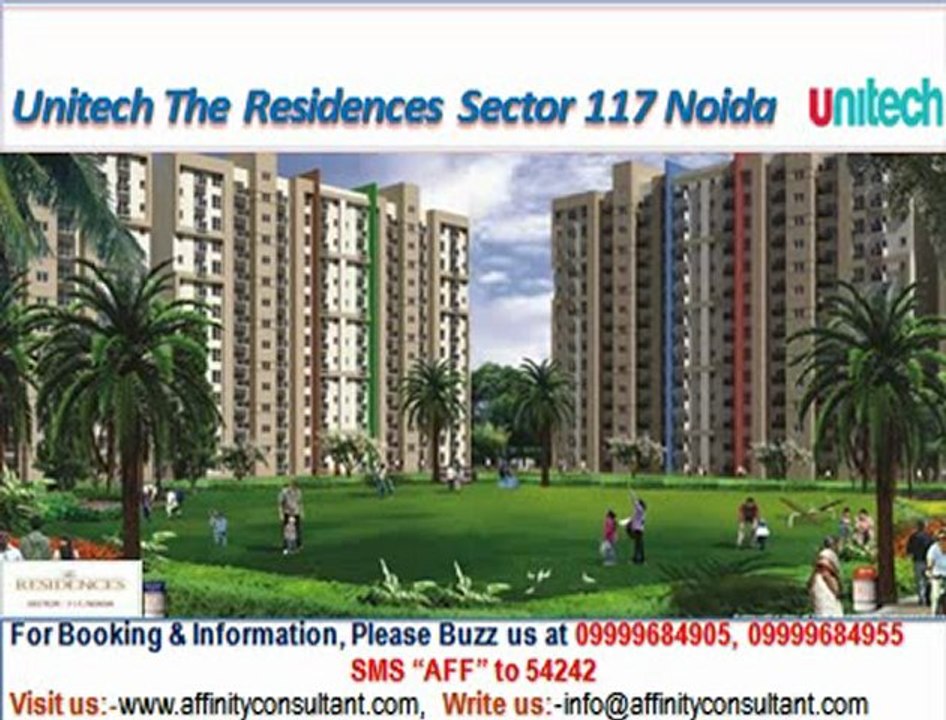 Unitech The Residences Sector 117 Noida @ +91 9999684905