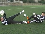 echauffement 1 gardien de but goalkeeper training