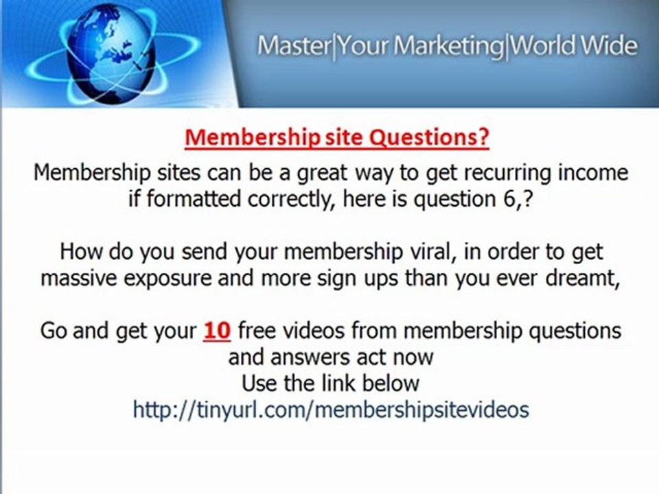 recuring income membership sites questions and answers
