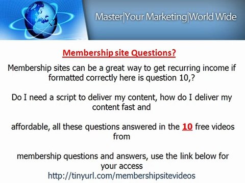 recurring income ,membership sites questions and answers