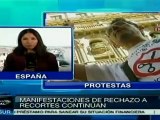 Continúan las manifestaciones en España