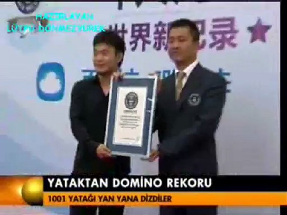 yataktan  domino rekoru