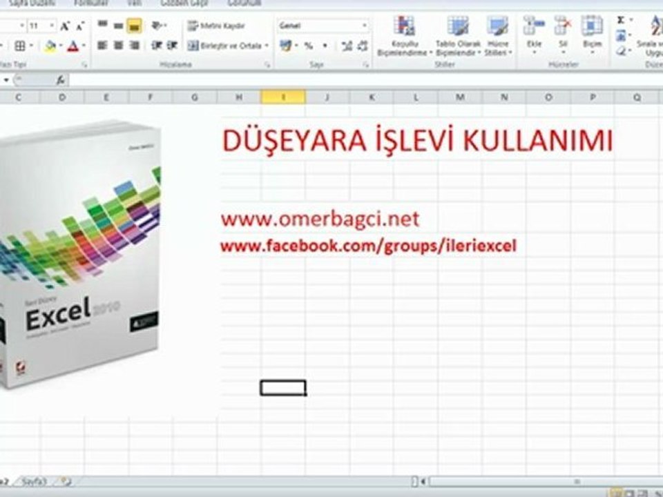Ömer BAĞCI-Excel Dersleri-Çift Tıklamanın Bilinmeyen Özellikleri-Düşeyara işlevi