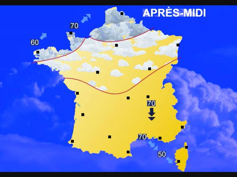 Météo 16 juillet 2012: Assez ensoleillé et chaud, avant les orages !