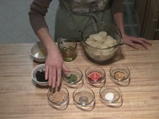 Warm Potato Salad with Garlic and Black Olive Dressing part 1