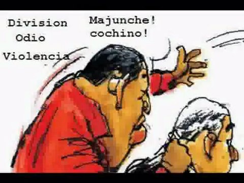 Hugo Chavez Frias, presidente del odio, 1998 al 2012.