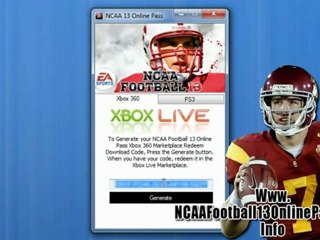 How to Get NCAA Football 13 Online Pass Free on Xbox 360 And PS3