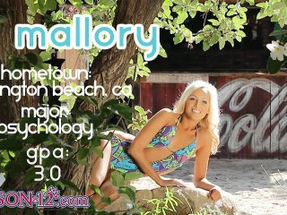 Mallory Morey in the Chubby Bunny Challenge