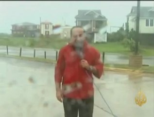 اعصار آيرين يبلغ سواحل ولاية نيوجيرسي