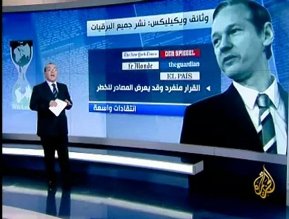 وثائق ويكيليكس ونشر جميع البرقيات