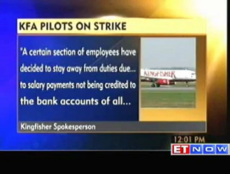 Kingfisher pilots on strike; several flights cancelled