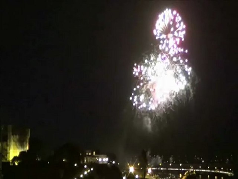 Feu d'artifice du 14 juillet depuis les Tonnerres de Brest 2012