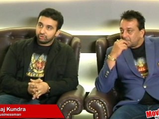 Sanjay Dutt & Raj Kundra @ SFL Challenger's Press Meet