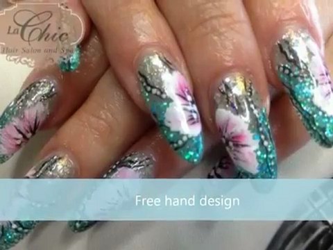 Calgary Hair stylists - La Chic Hair Salon nail design, Calgary