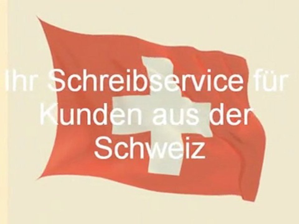 fastNOTE SchreibService für Kunden aus der Schweiz
