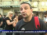 Espagne: les manifestations spontanées se multiplient