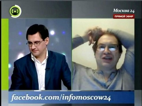 Мавроди НА ЛУНЕ!! Прямой эфир Москва24 15.07.12 Новости.