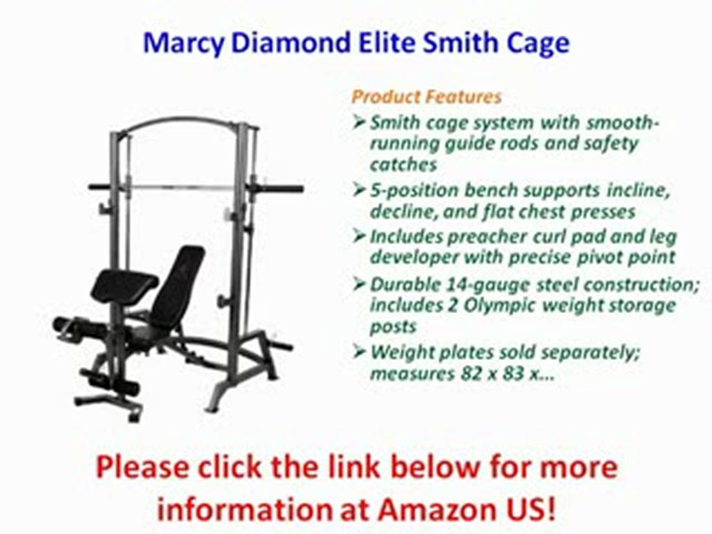 Review Marcy Diamond Elite Smith Cage Video Dailymotion