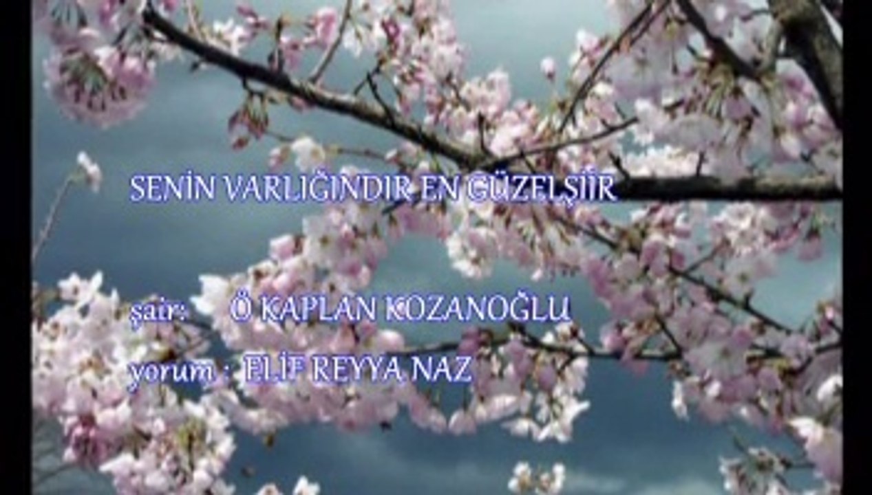 ELİF REYYA NAZ-Ö.KAPLAN KOZANOĞLU     SENİN VARLIĞINDIR EN GÜZEL ŞİİR