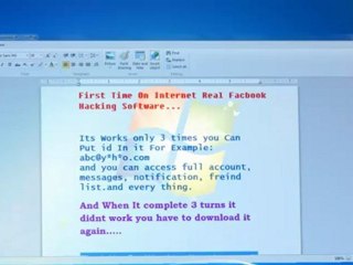 Facebook Hack real First Time on Internet