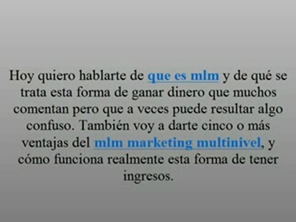 que es mlm