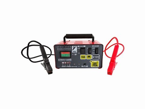 Chargeur de batterie 18A avec aide au démarrage 75A 6/12V : Auto7