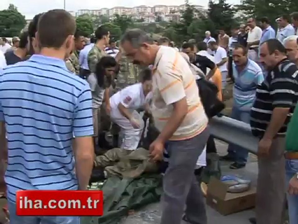 İstanbul Maltepe'de askeri araç kazası