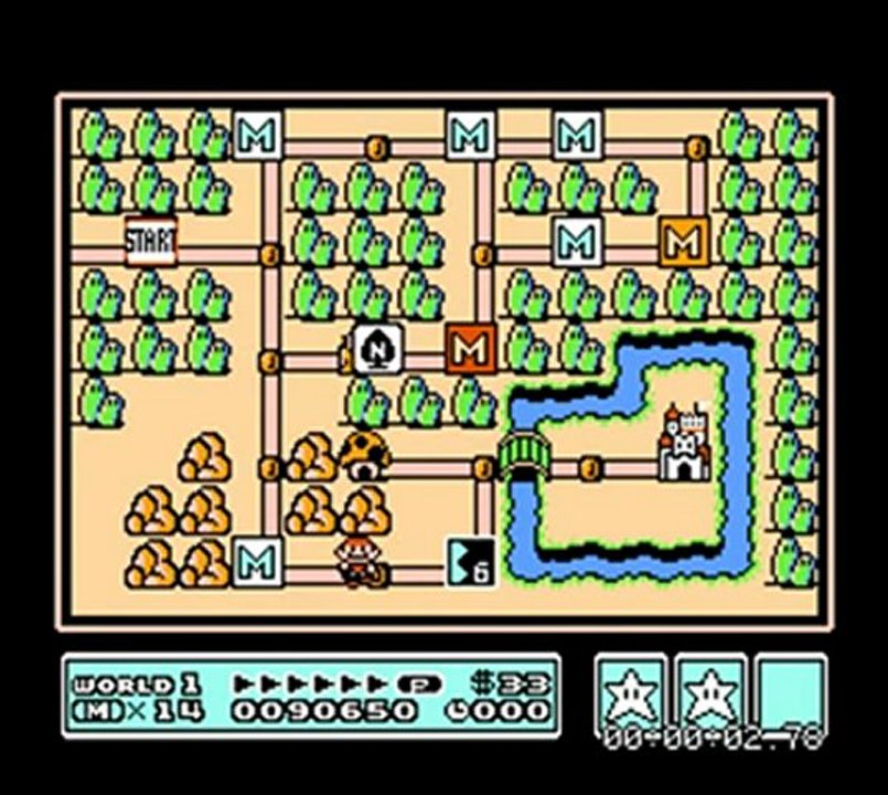 Super Mario Bros 3 World 1 SPEEDRUN amateur