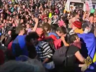 احتجاجات تنديدا بالنظام المالي العالمي،