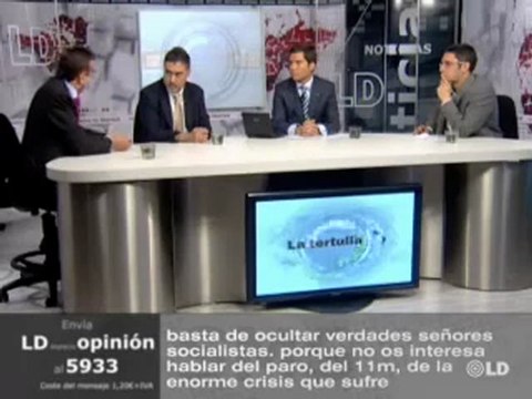 La Tertulia con Mario Noya, Luís del Pino y José Alejandro Vara - 03/06/09