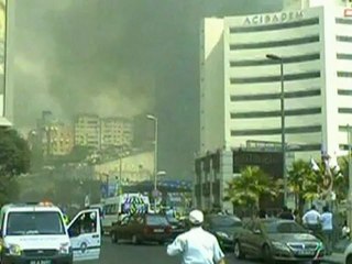 Huge fire engulfs 42-storey tower block in Turkey