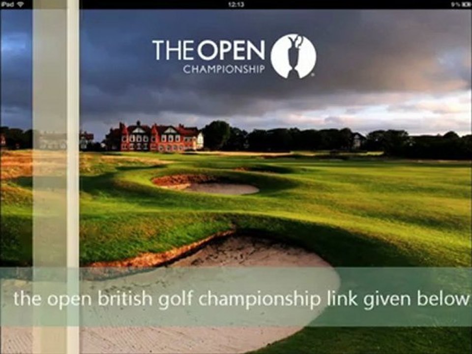 watch open british golf championship pga live streaming 2012