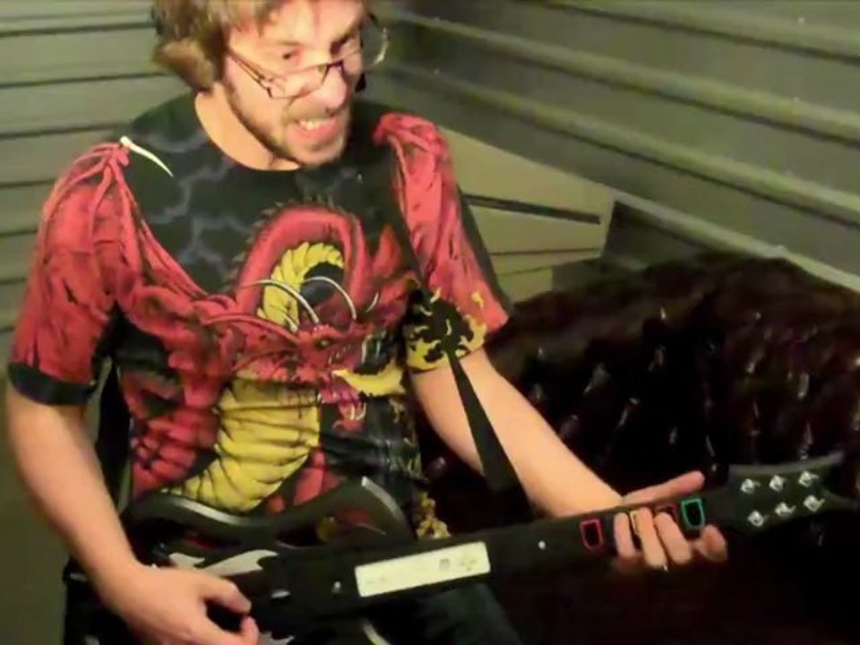 CGRundertow GUITAR HERO: WARRIORS OF ROCK GUITAR CONTROLLER Video Game Accessory Review